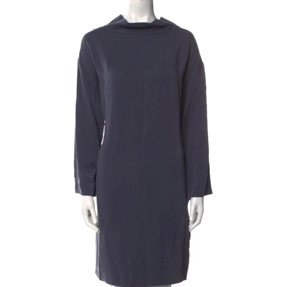 COS Dark Blue Long Sleeve shift Dress size 6